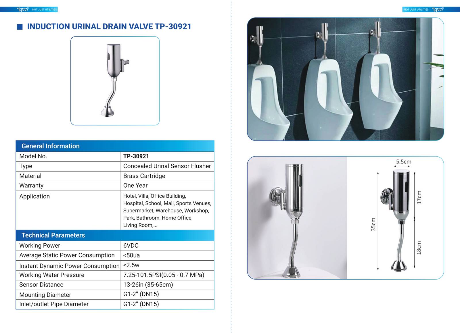 Thiết bị vệ sinh cảm ứng TPPRO Catalogue và Bảng giá mới nhất  /Page 12